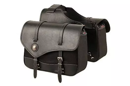 DEGNER Nylon Double Saddle Bag PVC Black side (Synthetic Leather)/Nylon H27xW43xD14cm/One NB-39B