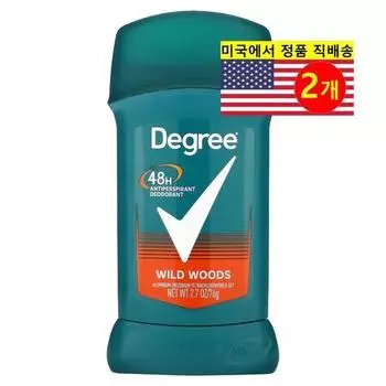 Degree Дезодорант-антиперспирант 48-часового действия с ароматом дикого дерева, 74 г, 2 шт.