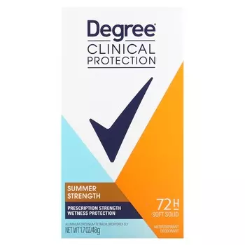 Degree, для женщин, Clinical Protection, MotionSense, Summer Strength, дезодорант-антиперспирант, 1,7 унции (48 г)