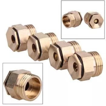 Degrss Water Sprinkler Резьбовой разбрызгиватель Соединитель для распыления Распылительная насадка для орошения Распылительный туманный разбрызгиватель золотой