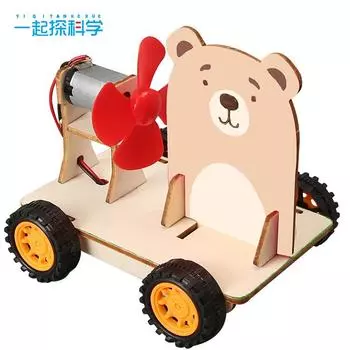 Действующая сила и сила реакции Автомобильный мозг DIY Творческий научный эксперимент Практические операции Технология Малое производство древесина