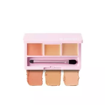 ДЕЙЗИ ДОЛЛ от МЭРИ КВАНТ (Кукла Дэйзи от МЭРИ КВАНТ) Палитра консилеров R-02 Теплый бежевый Плотно прилегающий, с высокой степенью покрытия, с вашим собственным корректирующим цветом Trans