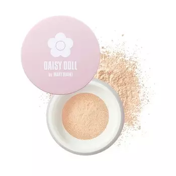 ДЕЙЗИ ДОЛЛ от МЭРИ КВАНТ (Кукла Дейзи от МЭРИ Квант) Рассыпчатая пудра 02 Glow Pearl для трехмерной и великолепной глянцевой кожи. Увлажняющий тон кожи.