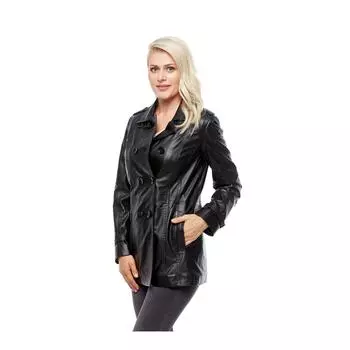 Дейзи женское кожаное пальто