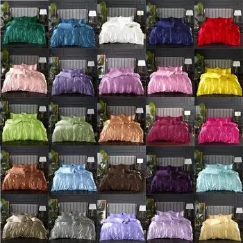 Dek Bed Overtrek 200x200 Queen/King Size Smooth Comforter Cover for Summer Plain Dyed Bed Covers Double(no Pillowcase No Sheet) 2 pillowcase48x74cm