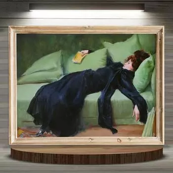 Декадентская молодая женщина после танца Рамон Касас, репродукция картины, постер, холст, художественный принт, винтажный домашний Настенный декор, Куадрос 21x30cm No Framed