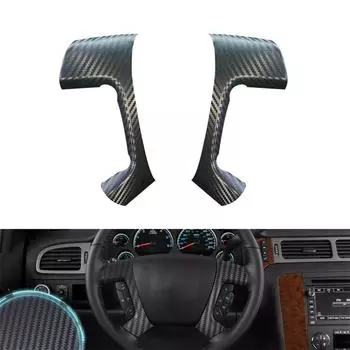 Декаль-накладка на спицы рулевого колеса под карбон для Silverado Tahoe 07-13