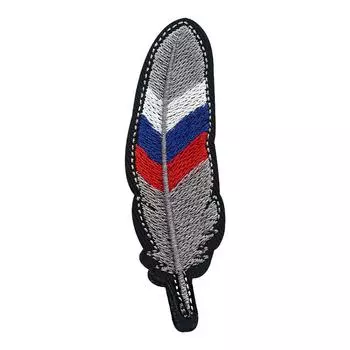 Декаль (Шеврон ) Тактическое Перо (Три цвета) Вышитая нашивка-липучка-застежка 2,5x9см