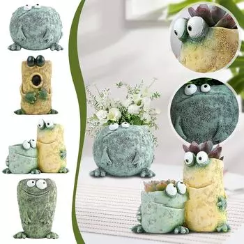 Декомпрессионное выражение, поделки из смолы, креативное забавное выражение, сочные украшения для домашнего сада и цветочных горшков One Size