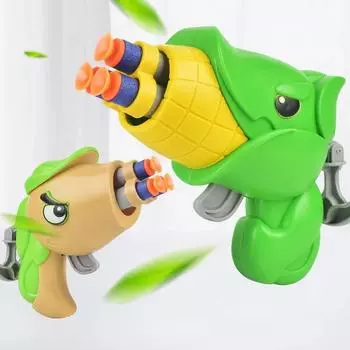 Декомпрессионные игрушки, редис, пистолет, детский мультяшный пистолет с мягкой пулей, ручной пистолет со стволом, забавная игра на открытом воздухе, подарок