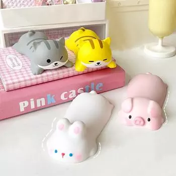 Декомпрессионный коврик для мыши, коврик для запястья, женский коврик для запястья, коврик для офисного рабочего стола с милым мультфильмом, коврик для запястья, коврик для рук, подушка для рук розовый