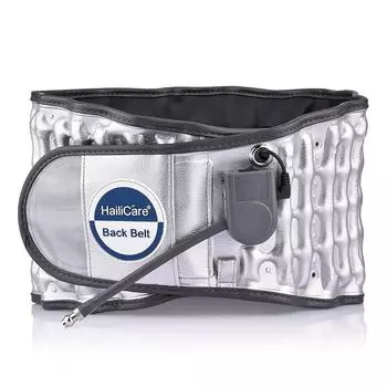 Декомпрессионный пояс для поддержки поясницы, поясничный бандаж, пояс для облегчения боли в спине, массажер для снятия боли в спине унисекс серебряный