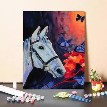Декомпрессия Домашнее украшение DIY Цифровая живопись маслом Ручная роспись Картина на холсте Картина по номерам 40x50cm no frame