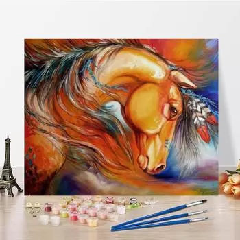 Декомпрессия, украшение дома, картина по номерам, холст, картина, сделай сам, цифровая картина маслом, ручная роспись 40x50cm no frame