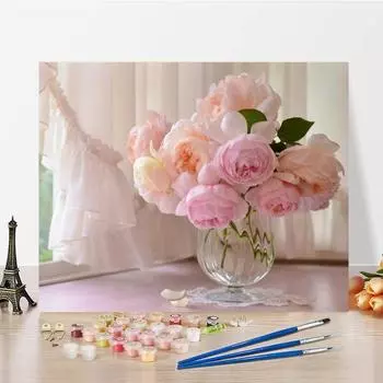 Декомпрессия Украшение дома Ручная роспись Картина по номерам Холст Картина DIY Цифровая картина маслом 40x50cm no frame