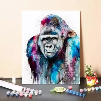 Декомпрессия Украшение дома Ручная роспись Картина по номерам DIY Цифровая картина маслом Холст Картина 40x50cm no frame