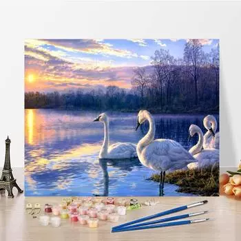 Декомпрессия украшения дома ручная роспись холст картина DIY цифровая картина маслом картина по номерам 40x50cm no frame