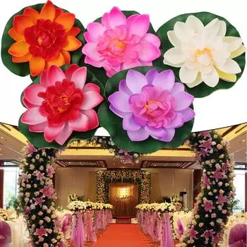 Декор Цветочный пруд 5 шт. Аквариумное растение 5 шт. Плавающие растения 5* Водный сад 5PCS