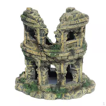 Декор для аквариума, искусственное украшение из смолы, модель римского Колизея для аквариума, пейзажа,