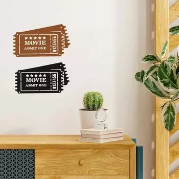 Декор для кинотеатра Металлическая настенная картина из кинопленки Декор для кинотеатра Металлическая настенная картина из кинопленки Театральная комната Вывеска из кинопленки светло-серый