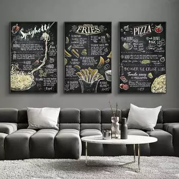 Декор для ресторана, бара, постеры с гамбургером, хот-догом, кухонным принтом, холст, живопись, кафе, западное украшение, настенные художественные фотографии для гостиной 21x30cm No Frame