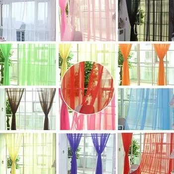 Декор для свадебной вечеринки, чистый цвет, занавеска для двери, окна, драпировка, прозрачная панель чёрный