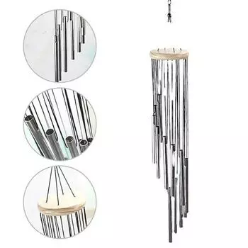 Декор колокольчики 12 шт. подвеска алюминиевая трубка металлическая трубка колокольчики для балкона открытый двор сад дом подвесное украшение