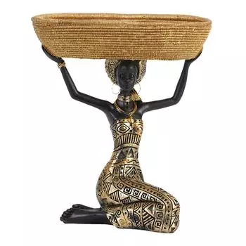 Декор Спальня для Подноса Кухня Конфеты Статуэтка Статуэтка Африканская Женщина Хранение