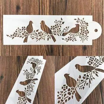 Декор стен Инструменты для выпечки Шаблон для рисования Монтаж торта Трафареты для рисования Стены Трафарет для аэрографа