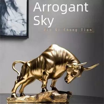 Декор Тельца Быка: Роскошное украшение для рабочего стола в гостиной или винном шкафу - Бесплатная доставка See option image