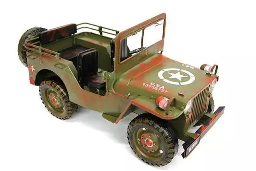 Dekoratif Metal Jeep