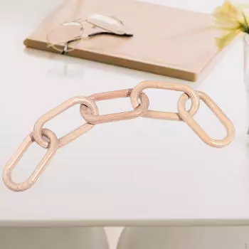 Декоративная 5-звенная деревянная цепочка, узел, украшение дома для семьи 40cmx5.8cmx1.2cm