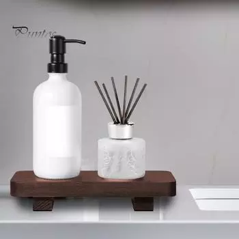 Декоративная деревянная мыльница для кухни, очень большого размера, водонепроницаемая, ручная работа, функциональная мыльница, современный декор коричневый