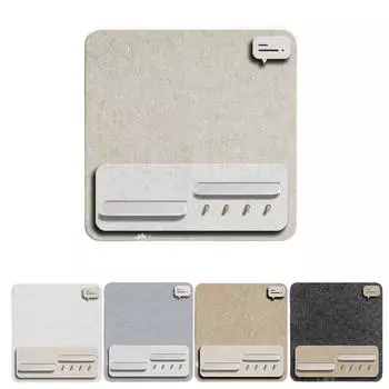 Декоративная доска для объявлений, съемная доска для фотографий, фетровая доска для заметок, плакат хаки/чёрный