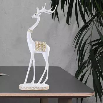 Декоративная фигурка оленя, скульптура лося, подарок на день рождения, коллекционный декор, статуэтка животного, настольная Short