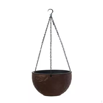 Декоративная корзина для цветов для дома и сада кофейный