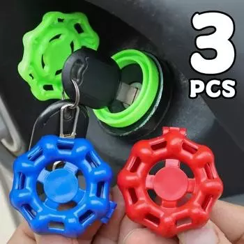 Декоративная крышка для автомобильной замочной скважины Аксессуары для модификации электромобиля, мотоцикла, маховик в форме кнопки запуска автомобиля, пылезащитный чехол