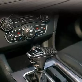 Декоративная крышка головки коробки передач из углеродного волокна для Dodge Challenger Charger SRT 2015 2016 2017 2018 2019 2020 2024 чёрный