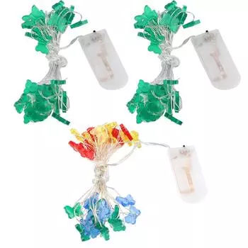 Декоративная лампа в форме бабочки на 30 светодиодов для вечеринок, свадеб, рождественских фестивалей Warm White