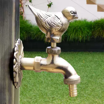 Декоративная латунная прачечная для двора, конюшни, ванная комната, ретро-дизайн, украшение для сада, настенное крепление Pigeon