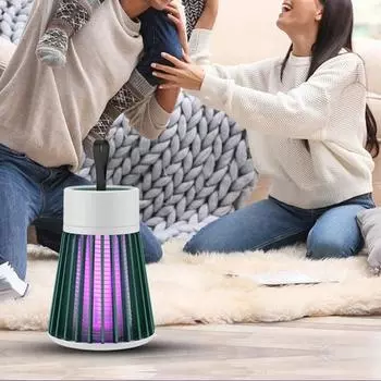 Декоративная легкая, довольно широкое применение, изысканное качество изготовления, электрическая лампа от комаров, лампа от комаров A зелёный