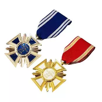 Декоративная медаль, репродукция, эмблема, подходящая к одежде, украшение, брошь «Героическая честь» синий