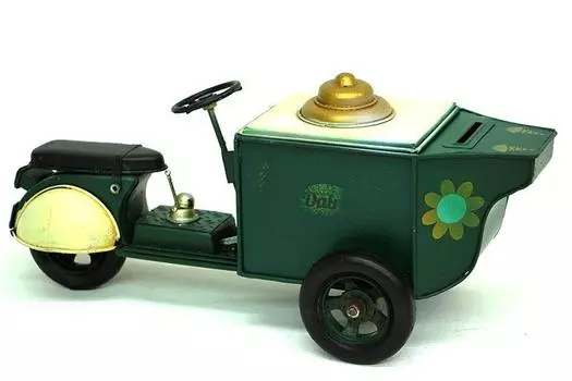 Декоративная металлическая тележка для мороженого