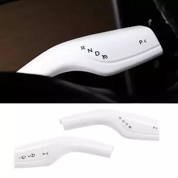 Декоративная накладка на рычаг переключения передач стеклоочистителя для Tesla Model 3 Y, чехол на рулевую колонку, защитные аксессуары матовый черный