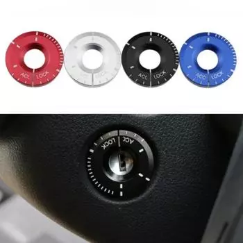 Декоративная наклейка для ключей от автомобиля, крышка зажигания, запуск двигателя, аксессуары для Volkswagen Golf VW Polo Passat для Seat белый