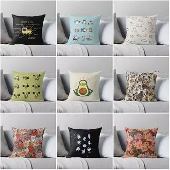 Декоративная наволочка для дома, спальни, оранжево-желтого геометрического чехла для дивана в гостиной 40x40cm