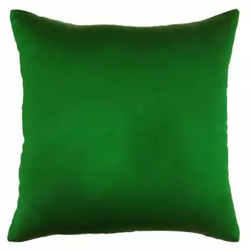 Декоративная подушка Throw Home Decor Твердая атласная шелковая наволочка - Выберите 12 x 12 Inches зелёный
