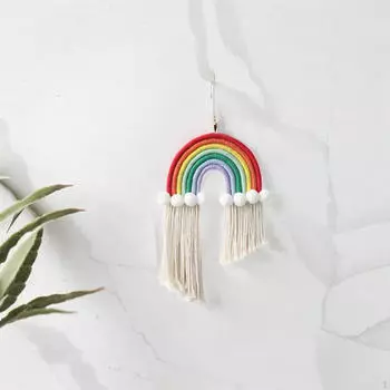 Декоративная подвесная подвеска с кисточкой, удобное креативное украшение для детской комнаты красный