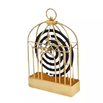 Декоративная рамка для благовоний от комаров, креативная коробка для благовоний от комаров, подвесная доска для сбора золы в печи, железная рамка 1PCS чёрный