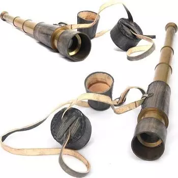 Декоративная старинная винтажная подзорная труба